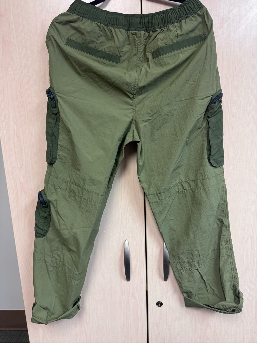 Foot Locker Olive Green Cargo Pants with Utility Pockets - Picture 2 of 3